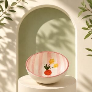 Striped Bowl Pink