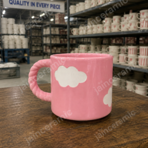 pink cloud mug