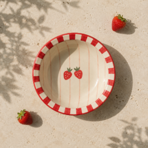 Strawberry Ceramic Pasta Plate