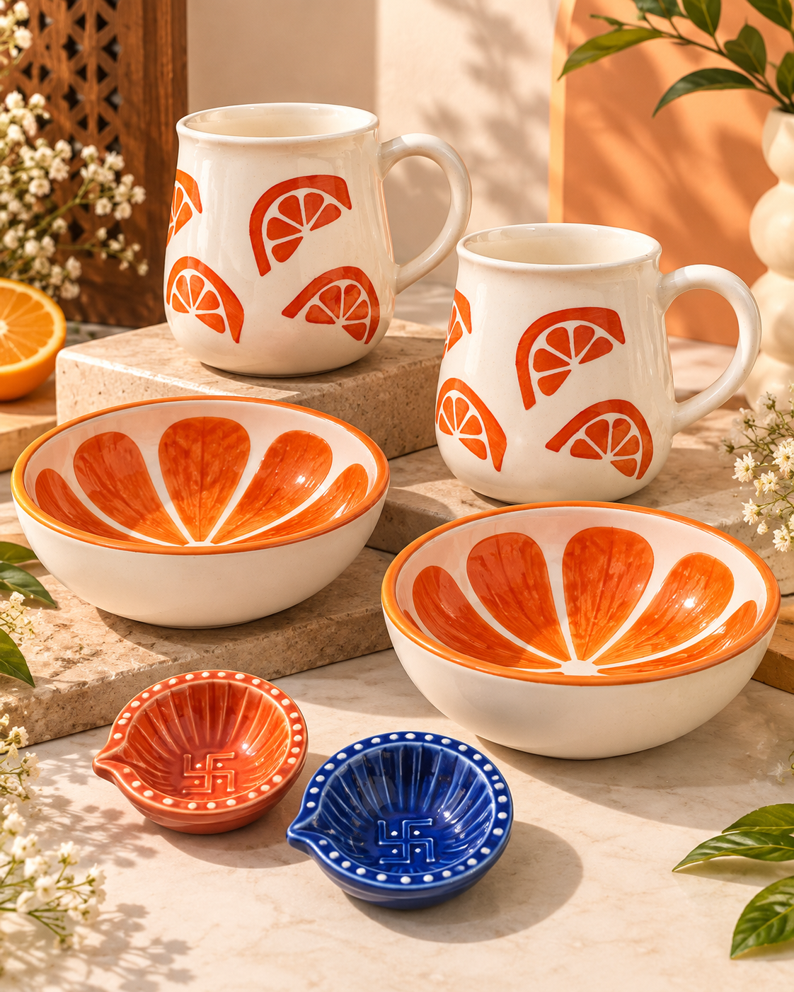 Citrus Glow Ceramic Gift Hamper - Image 2