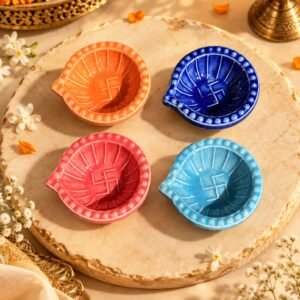 Swastik Diya In Round